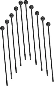 CATIEBYE Long Handle Plastic Drum Mallets 10 Pack Xylophone Bells for Boys and Girls Learning Percussion Instruments Ergonomic Design Multi-instrument Use