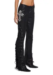 [Current Mood] Ring In The Bling Lace-Up Trousers