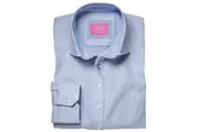 Brook Taverner Womens/Ladies Mirabel Striped Oxford Stretch Shirt (Sky Blue) - UTPC4704