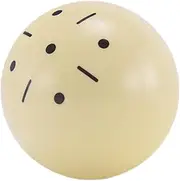 Generic Portable Cue Ball Billiard Pool with Dots Beige 2 Inch 1 Piece Accessory