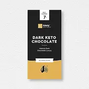 Ketofy - Dark Keto Chocolate (50g) | Sugar Free Unsweetened Intense Dark Chocolate | No Maltitol | Gluten Free