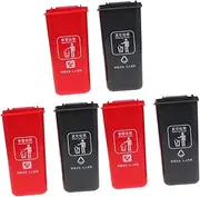 COHEALI 3sets Elegant Desktop Trash Can Mini Garbage Can Lid Boys and Girls Trash Bin Multi-Functional Storage Basket for Stationery Pencil Case 2pcs*3