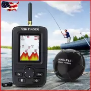 Handheld Sonar Fish Finder Wireless LCD Display 45m/147ft for Ice Fishing Sea