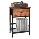3 Tier Vinyl Storage Holder Record-player-stand With Table Turntable Albums