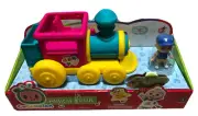 NEW CoComelon Musical Toy Train and Conductor Figure Toy Set (Plays Train Song)
