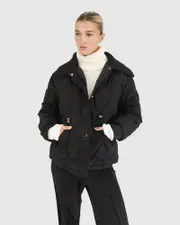 [Belle & Bloom] See You Again Quilted Jacket - Black