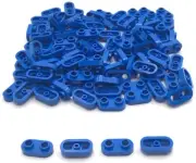 Lego 100 New Blue Plates Round 1 x 2 with Open Studs Parts