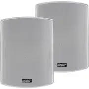 EARTHQUAKE AWS502W 5.25" Indoor/Outdoor Speakers Pair White AWS502W All Rust Proof