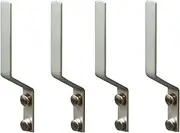 Rddconkit 4 Pcs Aluminum Shoes Hooks, Door Wall Mounted Shoes Rack Shelf Organizer for Door Hanging Shoes