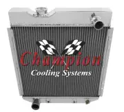 RC 2 Row 1" Tubes Radiator for 1960 - 1965 Ford Ranchero V8 Conversion #AE251 (for: Ford)