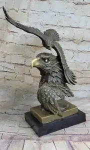 Freedom Eagle Sculpture Hot Cast Bronze Sculpture Superb Quality Work Statue NR