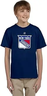 Outerstuff New York Rangers Juniors Boys 4-18 Size Primary Team Logo T-Shirt