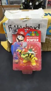 NIB 2009 3.5" BOWSER SUPER MARIO BROS MINI FIGURE COLLECTION NINTENDO