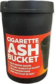 Cigarette Ashtray Bucket Black with Lid Large Tobacco Ash Smoke Car Holder