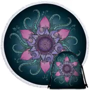Flower Octopus Beach Towel