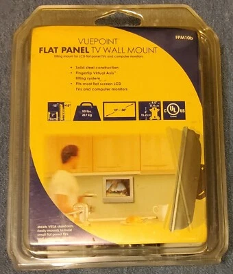 Vuepoint Flat Panel TV (Tilting Wall Mount) Fits Up To 50Ib Flatscreen (New)