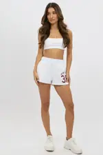 White Track Shorts Elasticated - Size 16XL, Women's Track Short