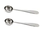 Honey Bear Kitchen 5 ml Teaspoon Measuring Scoop Spoons, Polished Stainless S...