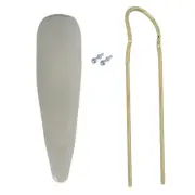 20" WHITE VINYL SPARKLE BANANA SEAT 22" SISSY BAR W/CLAMP GOLD