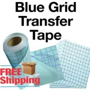 Psv grid transfer Paper Tape for vinyl crafts Hobby roll 12"x5' - BEST SELLER