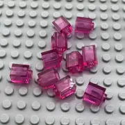 LEGO Brick - Transparent Dark Pink - 1 x 1 - QTY x10