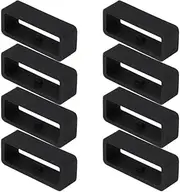 [AGDGV] Pack of 8 Watch Strap Holder Loop, Silicone Watch Band Keeper Retainer Fastener Ring Parts for Smart Watch Band Wristband Replacement (22 mm)