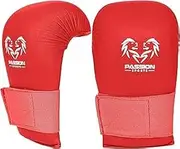 Karate Gloves Sparring Mitts Kids Women Men WKF Open Thumb Wrist Material Arts MMA Leather Muay Thai Kickboxing Training