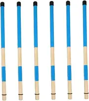 UPKOCH 3 Pair Wooden Drum Brush Percussion Drum Instrument Accessory Comfortable to Hold Easy to Use Lightweight Music