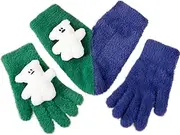 [Tuxuseo] Pair of hand in hand gloves, warm winter gloves, love holding hands gloves, funny touchscreen gloves for couples for boyfriend and girlfriend