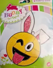 Makit & Bakit Emoji Bunny Rabbit Suncatcher Kit Kids Teens Spring Easter Craft