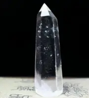 Natural Pure Clear Quartz Crystal Tower Obelisk Wand Point Reiki Healing