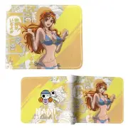 One Piece Bi-Fold Wallet - NAMI STYLE A New (Cat Burglar Anime 4x5" Billfold)