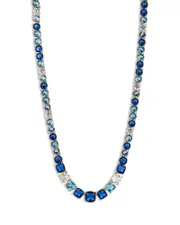 Nadri Rockstars Mixed Stone Collar Necklace in 18K Gold Plated, 16