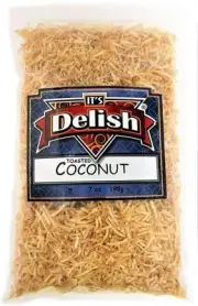 Roasted Unsweetened Coconut Fancy Shred by Its Delish, 10 lbs