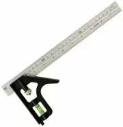 Toledo COMBINATION SQUARE CS30012 300mm Detachable Ruled Blade, Lidded Scriber