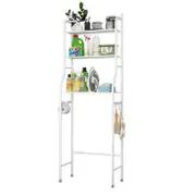 OZNALA 3 Tiers Toilet Shelf Bathroom Rack Over Laundry Washing Machine Storage Shelves