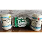 2 Macra World No. 8071 Crafting Cord Macrame Ivory-white & 1 Wonder Twist Brown