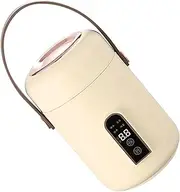 Mini Rice Cooker, Electric Stew Pot Insulated Multifunction Efficient Heating Easy To for Dorm for Home (Beige)
