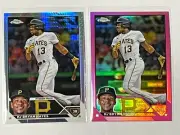 2023 Topps Chrome Ke'Bryan Hayes Lot x1 Prism x1 Pink Pirates