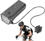 Front Lights for Bike - 2 in 1 Bike Headlight with Horn,Cycling Accessories, USB Rechargeable Safety Lighting Equipment for Mountain Road