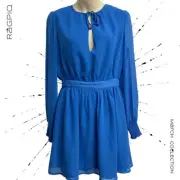 ATMOS&HERE womens Blue Casual Dresses