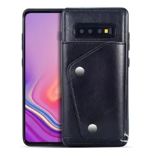 Samsung Galaxy S10+ S10 S10e S9+ S9 S8+ S8 保護殼相片層插卡背蓋手機殼含掛繩