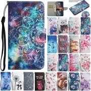 For Samsung S21 S20 FE Note20 Patterned Leather Magnetic Wallet Case Flip Cover