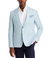 Robert Graham Linen & Wool Melange Solid Slim Fit Sport Coat
