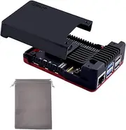 GeeekPi Argon NEO 5 BRED Case for Raspberry Pi 5 with Fan, Argon NEO 5 Aluminium Case for Raspberry Pi 5