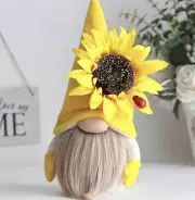 Gnome Plush Sunflower Boho Beard Swedish Tomte Dwarf Indoor Decor Mr Doll Fig