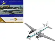 Convair CV-580 Commercial Aircraft Frontier Airlines White with Teal Stripes by