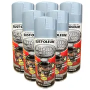 (6 cans) Rust-Oleum High Temp Engine Enamel 650oF - Metallic Titanium Silver
