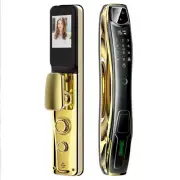 3D Face Smart Door Lock Security Camera Monitor Intelligent Fingerprint