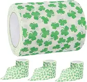 4 Rolls Toilet Paper St. Patricks Day Tissue Paper Green Toilet Paper Green Print Napkins Bath Tissues Toilet Paper Party Toilet Paper Leaf Toilet Paper Green Tissue Paper